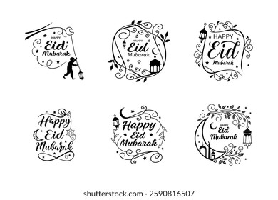 Eid, Typography, Bundle, Calligraphy, Islamic, Fonts, Design, Arabic, Script, Lettering, Graphic, Digital, Art, Creative, Modern, Elegant, Stylish, Vector, PNG, PSD, AI, Template, Editable, Handwritte