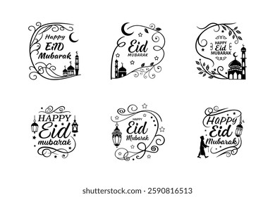 Eid, Typography, Bundle, Calligraphy, Islamic, Fonts, Design, Arabic, Script, Lettering, Graphic, Digital, Art, Creative, Modern, Elegant, Stylish, Vector, PNG, PSD, AI, Template, Editable, Handwritte