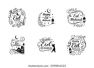 Eid, Typography, Bundle, Calligraphy, Islamic, Fonts, Design, Arabic, Script, Lettering, Graphic, Digital, Art, Creative, Modern, Elegant, Stylish, Vector, PNG, PSD, AI, Template, Editable, Handwritte