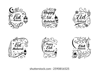 Eid, Typography, Bundle, Calligraphy, Islamic, Fonts, Design, Arabic, Script, Lettering, Graphic, Digital, Art, Creative, Modern, Elegant, Stylish, Vector, PNG, PSD, AI, Template, Editable, Handwritte