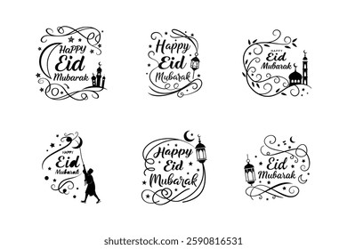 Eid, Typography, Bundle, Calligraphy, Islamic, Fonts, Design, Arabic, Script, Lettering, Graphic, Digital, Art, Creative, Modern, Elegant, Stylish, Vector, PNG, PSD, AI, Template, Editable, Handwritte