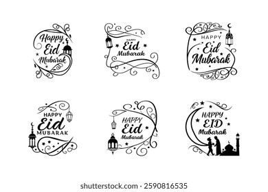 Eid, Typography, Bundle, Calligraphy, Islamic, Fonts, Design, Arabic, Script, Lettering, Graphic, Digital, Art, Creative, Modern, Elegant, Stylish, Vector, PNG, PSD, AI, Template, Editable, Handwritte