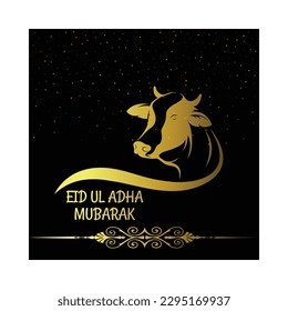 Eid ul Adha greeting card design template