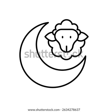 eid ul adha Icon vector stock illustration