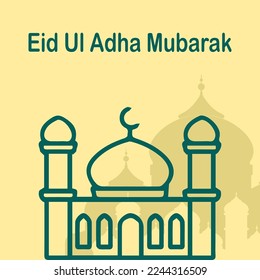 Plantilla de diseño de Eid Ul Adha Mubarak 