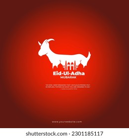 Eid Ul Adha Mubarak Hintergrund-Design des islamischen Festivals
