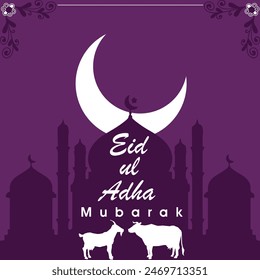 Eid ul adha Mubarak: Poste y Anuncio islámico