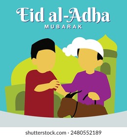 Eid Ul Adha Mubarak Islamic Festival Social Media Post Template