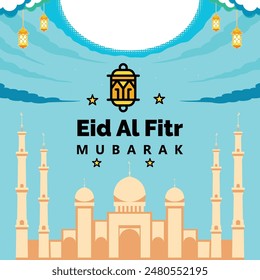 Eid Ul Adha Mubarak Islamic Festival Social Media Post Template
