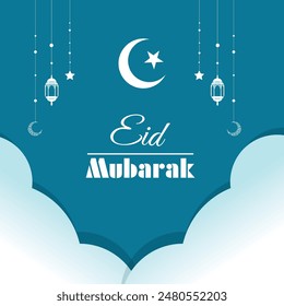 Eid Ul Adha Mubarak Islamic Festival Social Media Post Template