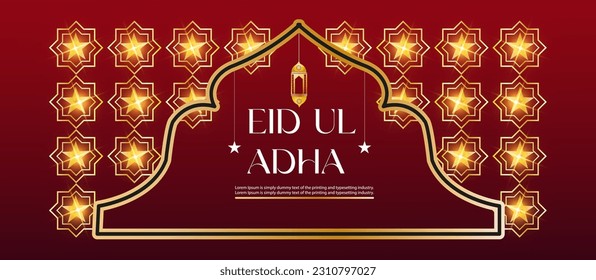 Eid ul-Adha Islamic background vector Eid Mubarak template  illustration. Muslim holiday . the sacrifice  white and black sheep. graphic design decoration kurban bayrami. month Eid al-Adha background 