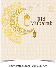 Eid wish card or greeting card