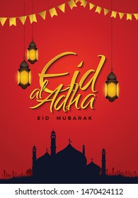 Eid-al-Adha Creaive Vector for Muslim Community Festival