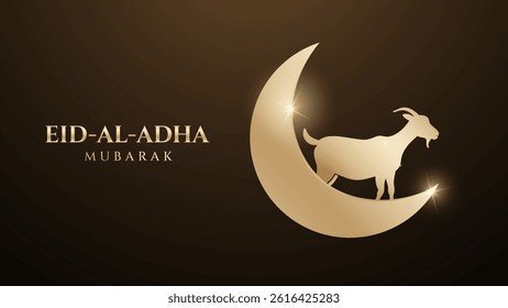 Eid-Al-Adha Mubakar Islamic Festival Background Design Template. Eid al adha mubarak Greetings Background. abstract Vector Illustration for greeting card, poster and banner.	