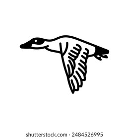 Eider Glyph Icon, Vector illustration