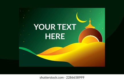 Eid-Ramadan Greetings card vector design, Ramadan card Background, Eid Card Background.