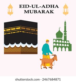 Eid-ul-Adha commemorates Ibrahim's willingness to sacrifice his son and is marked by the sacrifice of an animal, feasting, and charity