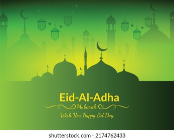 Eid-Ul-Adha Islamic Festival Mubarak Bckground.eps