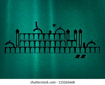 Eid-Ul-Azha oder Eid-Ul-Adha, arabisch-islamische Kalligraphie für das muslimische Gemeindefestival. EPS10.