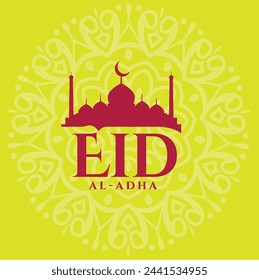 EID-UL-AZHA POST NEUER DESIGNVEKTOR