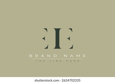 EIE abstract letter logo design. This logo is designed by three abstract letters.