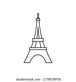 Eifel paris icon vector sign symbol