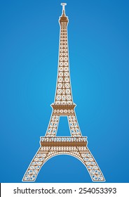 Eifel Tower - Detailed Vector Illustration