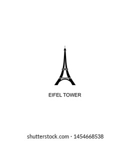 eifel tower icon vector black design