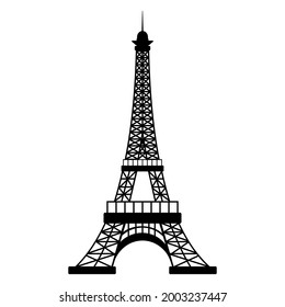 eifel tower image vector illustrations silhouette