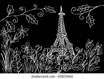  Eifel Tower. Sketch for your design