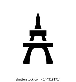 Eiffel icon. Paris architecture symbol