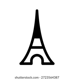 Ilustración de diseño de símbolo de Vector de icono de Eiffel