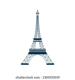 Eiffel landmark symbol vector