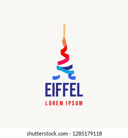 Eiffel Logo Vector Template Design Illustration