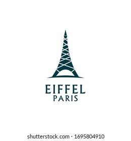 eiffel paris logo design vector