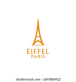 eiffel paris logo design vector