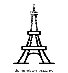 Eiffel Paris outline icon