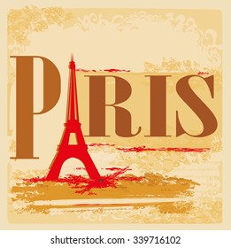 Eiffel tower artistic background. Pray For Paris