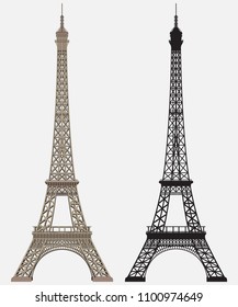 Eiffel tower Black Silhouette