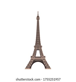 Eiffel Tower Black Silhouette Vector Illustration. Happy Bastille Day, 14 July. Viva France National Day. Vector Illustration. Suitable for poster, banner, campaign, and greeting card