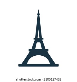 Eiffel, tower, building icon. Simple editable vector design isolated on a white background.