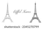 Eiffel Tower Clip Art Vector Illustration