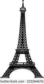 Eiffel tower Clipart - Vector Illustration