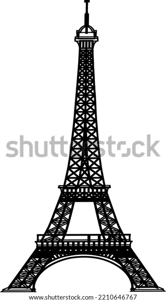 Eiffel Tower Clipart Vector Illustration Stock Vector (Royalty Free ...