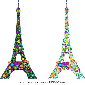 The Eiffel Tower in the colors