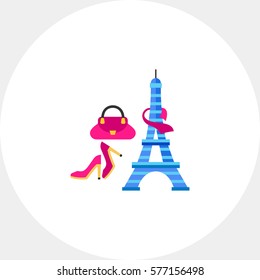 Eiffel Tower, and French fashion icon