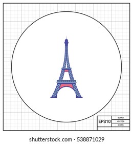 Eiffel tower icon