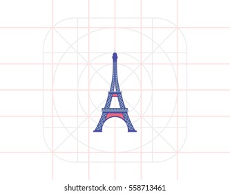 Eiffel tower icon
