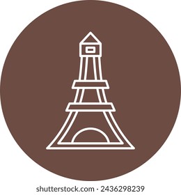 Eiffel Tower Icon Design For Personal And Commercial Use