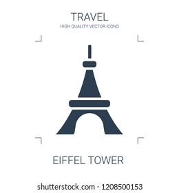 eiffel tower icon. high quality filled eiffel tower icon on white background. from travel collection flat trendy vector eiffel tower symbol. use for web and mobile
